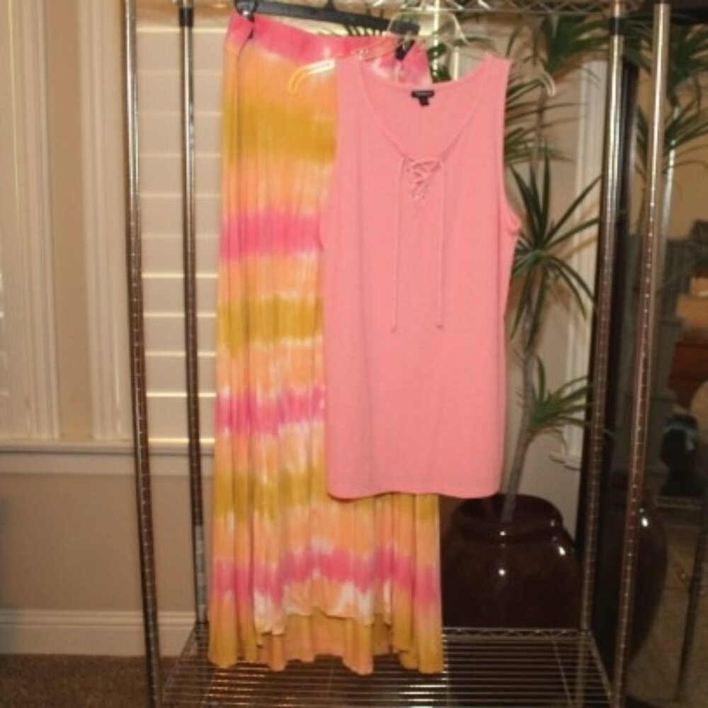 Torrid size 0 tank and maxi skirt